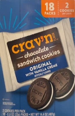 Original With Vanilla Creme Chocolate Sandwich Cookies