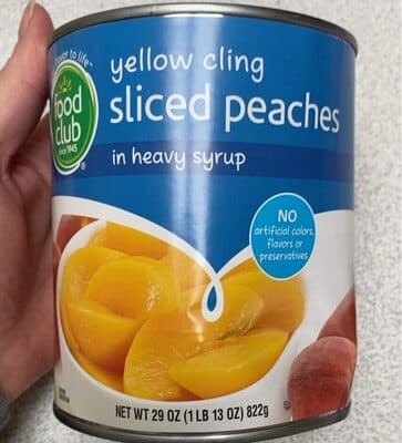 Yellow Cling Sliced Peaches In Heavy Syrup
