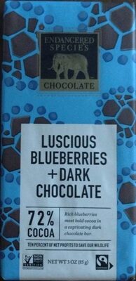 Dark Chocolate With Blueberries