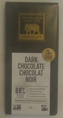 Strong + Velvety Dark Chocolate 88% Cocoa Chocolate Bar