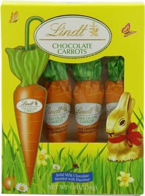Chocolate Carrots Solid Milk Chocolate Blended With Hazelnut