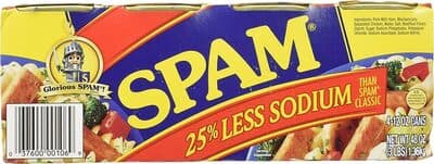 25% Less Sodium Than Spam Classic