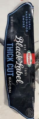 Black label thick cut bacon