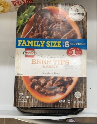 Beef Slow Simmered Tips & Gravy
