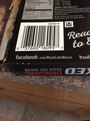 Original 100% Real Thick Cut Bacon