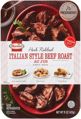 Italian Style Beef Roast Herb Rubbed Au Jus