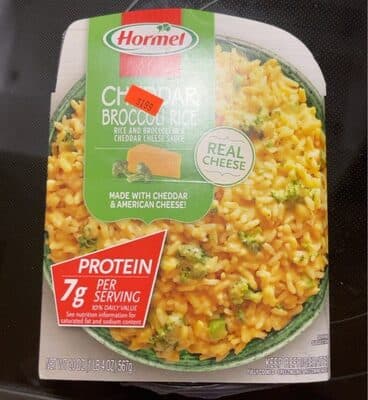 Rice and Broccoli in a Cheddar Cheese Sauce