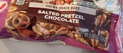 Salted Pretzel Chocolate Chewy Snack Bars