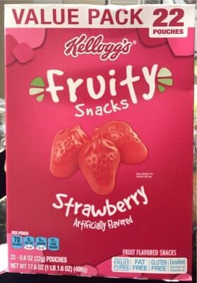 Strawberry Fruit Flavored Fruity Snacks