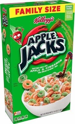 SWEETENED CEREAL WITH APPLE & CINNAMON, APPLE & CINNAMON