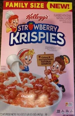 Strawberry Flavored Sweetened Rice Cereal