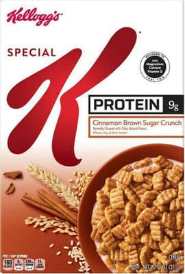 Cinnamon Brown Sugar Crunch Flavored Wheat, Soy & Rice Protein Cereal