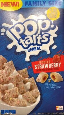 Strawberry Flavored Frosted Cereal
