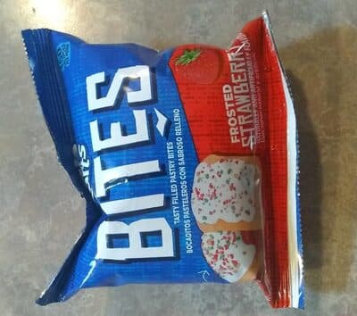 Frosted Strawberry Flavored Tasty Filled Pastry Bites