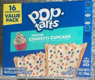 Frosted Confetti Cupcake Flavored Toaster Pastries