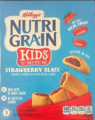 Strawberry Blast Flavored Soft Baked Mini Breakfast Bars