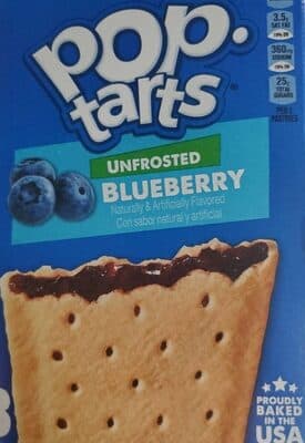 Unfrosted Blueberry Flavored Toaster Pastries