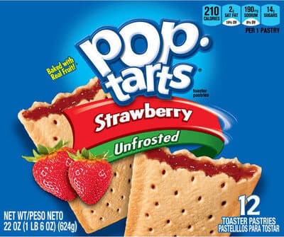 Unfrosted Strawberry Toaster Pastries