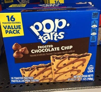 Frosted Chocolate Chip Flavored Toaster Pastries