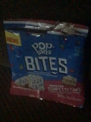 Frosted Confetti Cake Flavored Bites