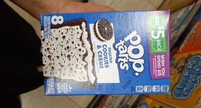 Frosted Cookies & Creme Flavored Toaster Pastries