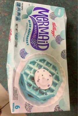 Blue Raspberry Flavored Mermaid Waffles