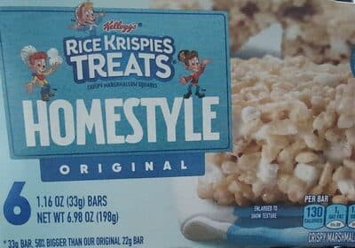 Rice Krispies Treats Homestyle Original Crispy Marshmallow Squares