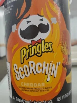 Cheddar Flavored Scorchin' Potato Crisps