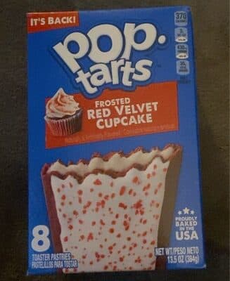 Frosted Red Velvet Cupcake Toaster Pastries