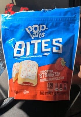 Frosted Strawberry Flavored Tasty Filled Pastry Bites