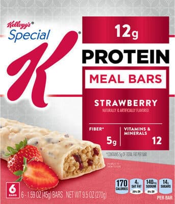 Strawberry Flavored Protein Meal Bars