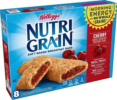 Cherry Flavored Soft Baked Breakfast Bars
