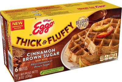 Cinnamon Brown Sugar Thick & Fluffy Belgian Style Waffles