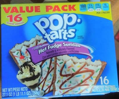 Frosted Hot Fudge Sundae Flavored Toaster Pastries