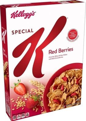 Red Berries Crunchy Rice & Wheat Flakes With Real Strawberries Cereal