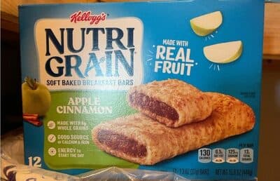 Apple Cinnamon Soft Baked Breakfast Bars
