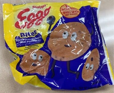 Blueberry Flavored Mini Pancakes Bites