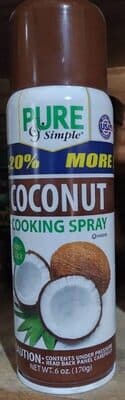 Naturally lite coconut cooking spray