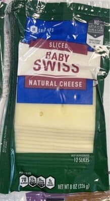 Sliced Swiss Cheese