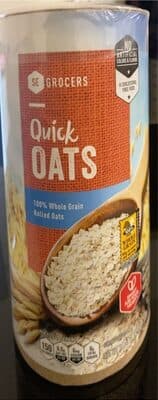 100% Whole Grain Rolled Quick Oats