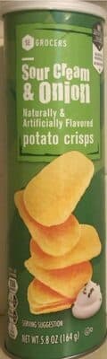 Sour Cream & Onion Flavored Potato Crisps