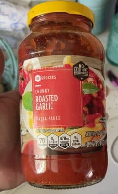 Chunky Roasted Garlic Pasta Sauce