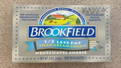1/3 less fat Cream Cheese