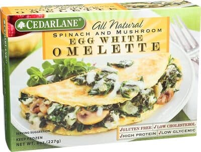 Cedarlane Cedar Lane Omelet Egg White Spinach