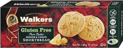 Ginger & Lemon Gluten Free Pure Butter Shortbread