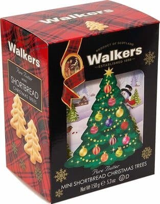Pure Butter Mini Shortbread Christmas Trees