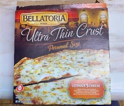 Ultimate 5 Cheese Crispy Pizza Topped With Mozzarella, Asiago, Provolone, Romano & Fontina Cheese, Rich Italian Sauce & Italian Spices Ultra Thin Crust Pizza