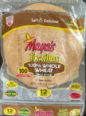 100% Wheat Tortillas