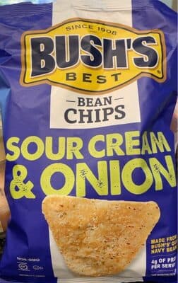 Sour Cream & Onion Flavored Bean Chips
