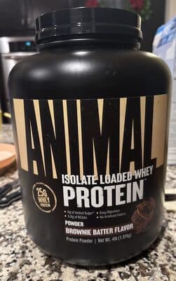 Brownie Batter Whey Isolate Loaded Protein Powder
